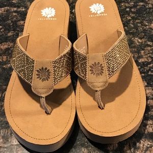 Brand new Yellowbox flip flops